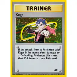 Gym Challenge - 019/132 - Koga - Holo (Near Mint -)