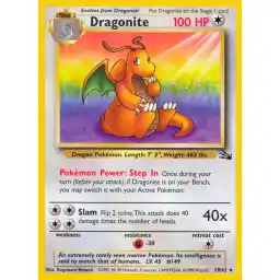 Fossil - 19/62 - Dragonite - Rare (Lightly Played)