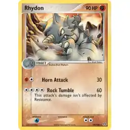 EX Emerald - 19/106 - Rhydon - Rare