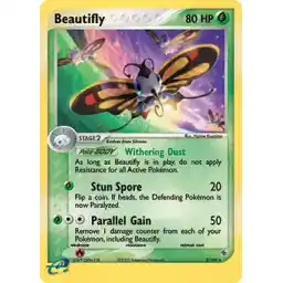 EX Ruby & Sapphire - 002/109 - Beautifly - Holo