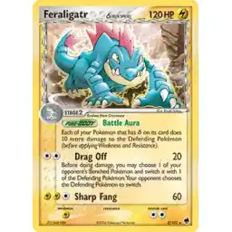 EX: Dragon Frontiers - 002/101 - Feraligatr (delta species) - Holo