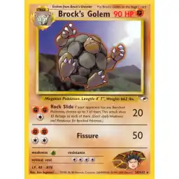 Gym Heroes - 020/132 - Brock's Golem - Rare