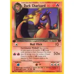 Team Rocket - 21/82 - Dark Charizard - 1st Edition - Rare (Heavily Played)