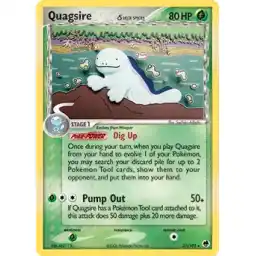 EX: Dragon Frontiers - 021/101 - Quagsire (delta species) - Rare