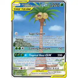 Unified Minds - 215/236 - Rowlet & Alolan Exeggutor GX (Lightly Played)