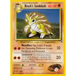 Gym Heroes - 023/132 - Brock's Sandslash - Rare