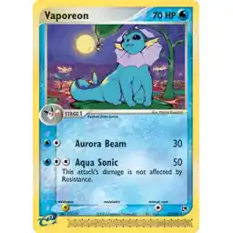 EX Sandstorm - 025/100 - Vaporeon - Rare