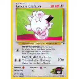 Gym Heroes - 025/132 - Erika's Clefairy - Rare