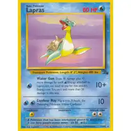 Fossil - 25/62 - Lapras - Rare (Lightly Played)