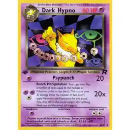 Team Rocket - 26/82 - Dark Hypno - 1st Edition - Rare