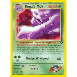 Gym Challenge - 026/132 - Koga's Muk - Rare