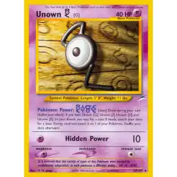 Neo Destiny - 027/105 - Unown G - Rare