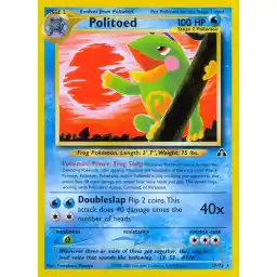 Neo Discovery - 27/75 - Politoed - Rare (Heavily Played)