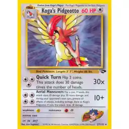 Gym Challenge - 027/132 - Koga's Pidgeotto - Rare