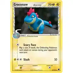 EX: Dragon Frontiers - 027/101 - Croconaw (delta species)