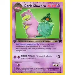Team Rocket - 29/82 - Dark Slowbro - 1st Edition - Rare
