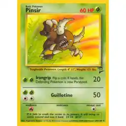 Base Set 2 - 029/130 - Pinsir - Rare (Moderately Played)