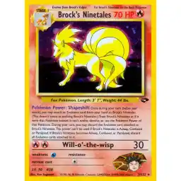 Gym Challenge - 003/132 - Brock's Ninetales - Holo