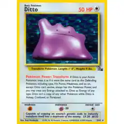 Fossil - 03/62 - Ditto - Holo (Moderately Played)