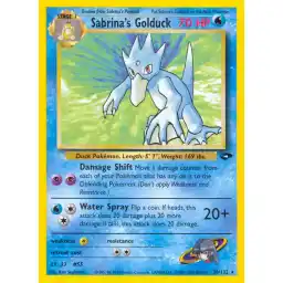 Gym Challenge - 030/132 - Sabrina's Golduck - Rare (Near Mint -)