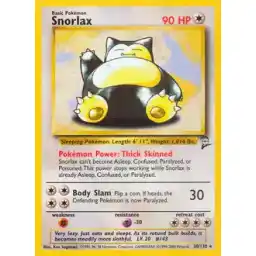 Base Set 2 - 030/130 - Snorlax - Rare (Lightly Played)
