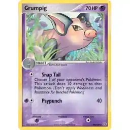 EX Emerald - 30/106 - Grumpig (Lightly Played)