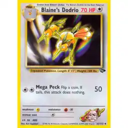 Gym Challenge - 032/132 - Blaine's Dodrio (Lightly Played)