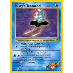 Gym Heroes - 032/132 - Misty's Tentacool (lv 12) - Rare