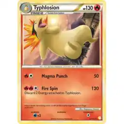 HeartGold & SoulSilver - 032/123 - Typhlosion - Rare (Lightly Played)