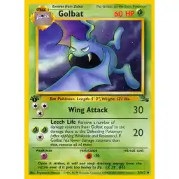 Fossil - 34/62 - Golbat - 1st Edition
