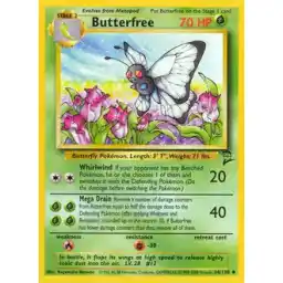 Base Set 2 - 034/130 - Butterfree (Near Mint -)