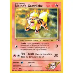Gym Heroes - 035/132 - Blaine's Growlithe (lv 17)