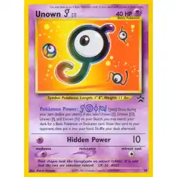 Black Star Promo - WP38 - Unown [J] (Lightly Played)