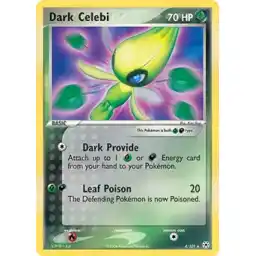 EX Hidden Legends - 4/101 - Dark Celebi - Holo Rare