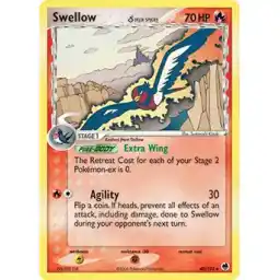 EX: Dragon Frontiers - 040/101 - Swellow (delta species)