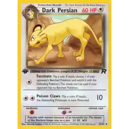 Team Rocket - 42/82 - Dark Persian - 1st Edition