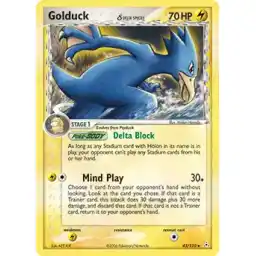 EX: Holon Phantoms - 043/110 - Golduck (delta species) - Holo (Stamp) (Lightly Played)