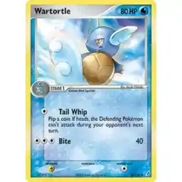 EX Crystal Guardians - 043/100 - Wartortle (Near Mint -)