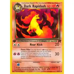 Team Rocket - 44/82 - Dark Rapidash - 1st Edition