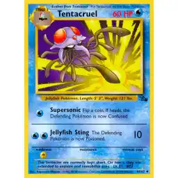 Fossil - 44/62 - Tentacruel (Lightly Played)