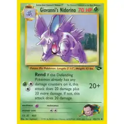 Gym Challenge - 045/132 - Giovanni's Nidorino (Near Mint -)