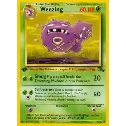 Fossil - 45/62 - Weezing - 1st Edition