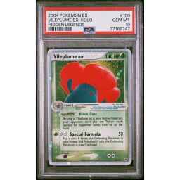 PSA 10 Gem Mint - Pokemon 2004 EX Hidden Legends - Vileplume ex #100