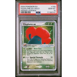 PSA 10 Gem Mint - Pokemon 2004 EX Hidden Legends - Vileplume ex #100