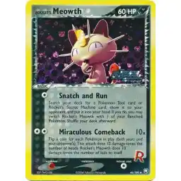 EX Team Rocket Returns - 046/109 - Rocket's Meowth - Reverse Holo
