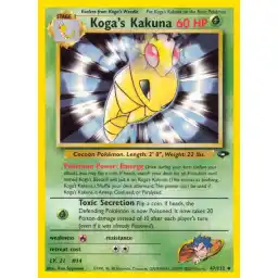 Gym Challenge - 047/132 - Koga's Kakuna (Lightly Played)