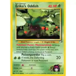 Gym Heroes - 047/132 - Erika's Oddish (lv 12)