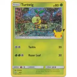 McDonald's 25th Anniversary - 04/25 - Turtwig - Holo (Lightly Played)