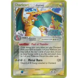 EX Crystal Guardians - 004/100 - Charizard (delta species) - Reverse Holo (Heavily Played)