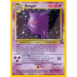 Fossil - 05/62 - Gengar - Holo (Moderately Played)